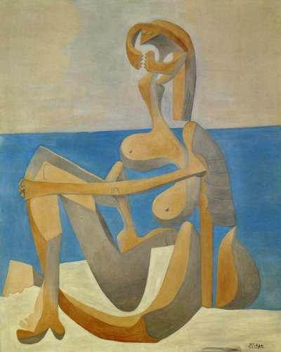 座る女』 オリジナル 絵画 額縁 インテリア 油絵 原画 裸婦