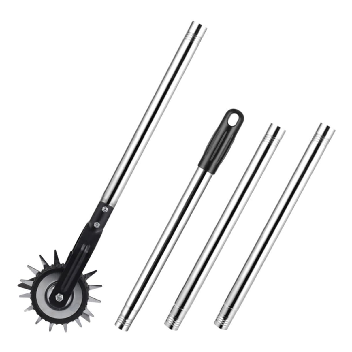 Rad Rotations Metallkantenschneider mit Edelstahlgriff für Rasen und Garten Handkantenschneider mit Gummigriff und Einfachem Transport