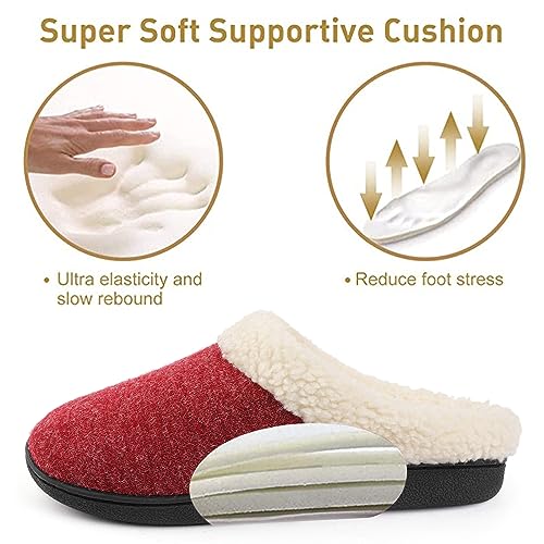 Image of Wishcotton Fuzzy Women's Slippers, Warm House Shoes