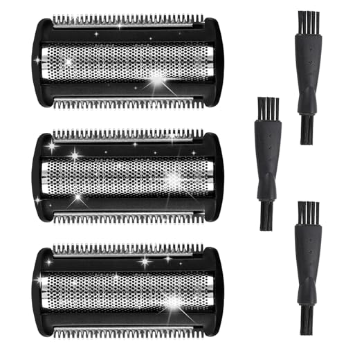 3 Pcs Bodygroom Ersatzklingen Scherfolienkopf Kompatibel mit Philips TT2000/43, Perfekter Bodygroom Scherkopf Ersatzklingen Kompatibel mit Philips Serie 5000 7000, Serie TT2000/43 3pcs Rasiernetz