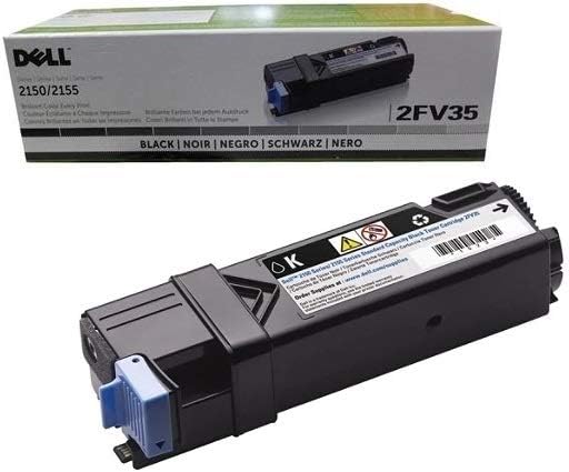 Original Dell 331-0712 Black Toner Cartridge for 2150cdn/ 2150cn/ 2155cdn/ 2155cn Color Laser Printer