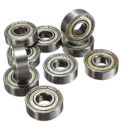 BADASS SHARKS 10pcs Carbon Stainless Steel Skateboard Bearings Wheels ABEC-5 608 Solver