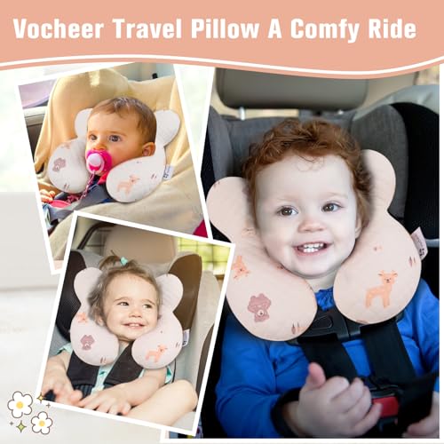Almohada de cuello para bebé vocheer, algodón, soporte miniatura 5