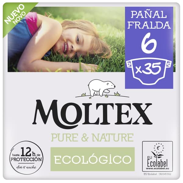 Pañales Moltex Pure & Nature T6 (17-28...