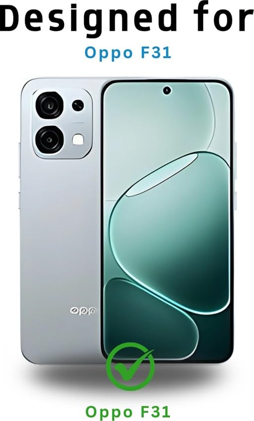 Image of REALCASE Silicone Back Cover Case, Scratch Resistant Protective Crystal Clear Transparent Shock Proof Back Cover Case for Oppo F31 5G