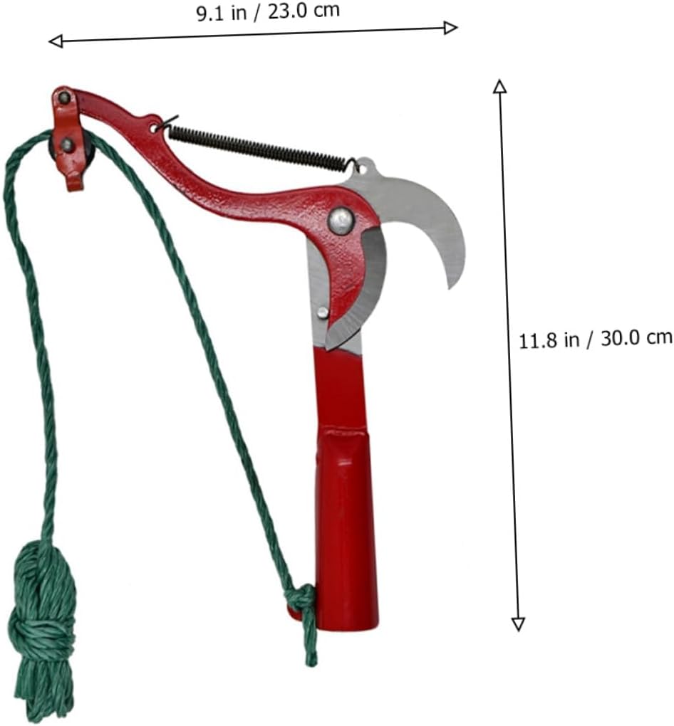 Generic Extendable Fruit Tree Pruner and Gardening Scissor with Rope for High Branch Trimming, Labor-saving Fruit Harvester Clipper Suitable for Outdoor Tree Pruning and Branch Cutting