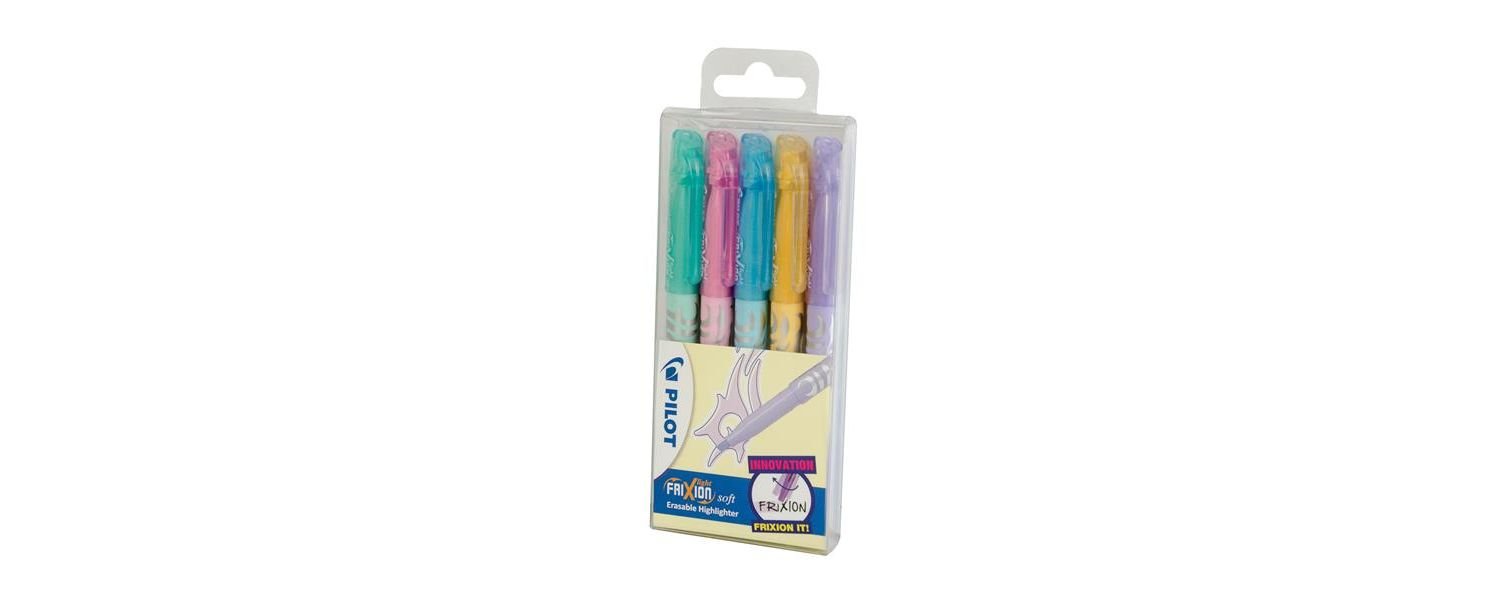 PILOTFrixion Light Soft Erasable Highlighter - Assorted, Pack of 5