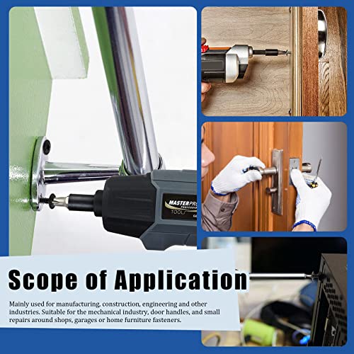 Glarks 180Pcs 6 Sizes #8 Phillips Modified Truss Head Wood Screws Assortment Kit, 8 X 1/2", 5/8", 3/4", 1", 1-1/4", 1-1/2" Black Zinc Plated Carbon Steel Self Tapping Sheet Metal Screws Set #TOP6