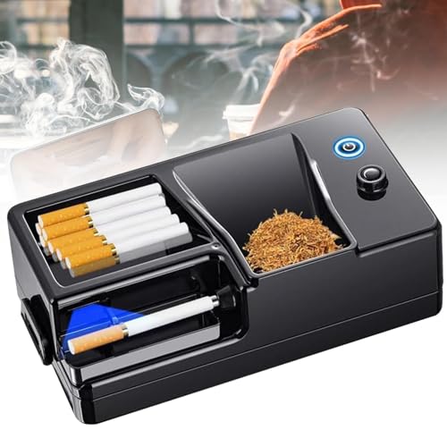 Máquina eléctrica automática para liar tabaco, apta para cigarrillos de 6,5 mm/8 mm de diámetro, pausa inteligente por inducción, ajuste de velocidad múltiple para fumadores Factory
