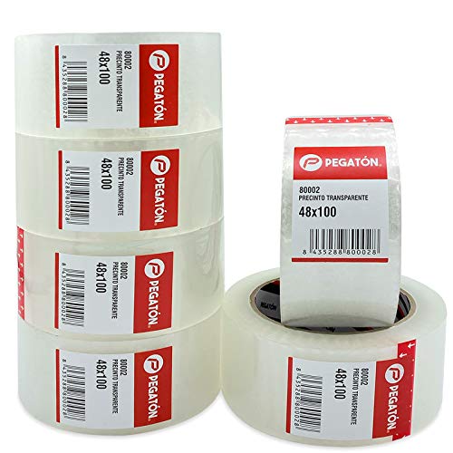 ZCENTER cinta embalaje Cinta adhesiva celo transparente 48 mm x 100 m 6 unidades