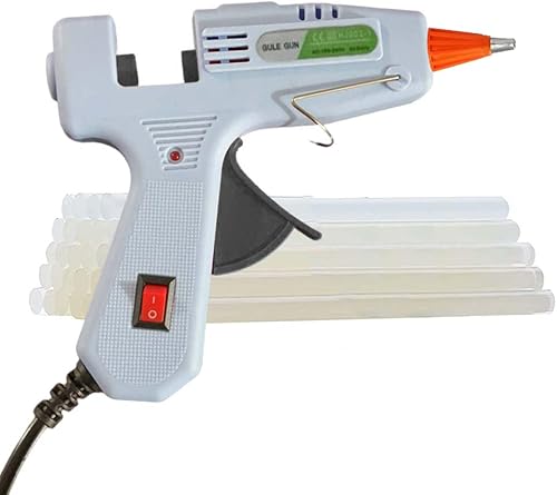 Kit de pistola de pegamento caliente con 30 barras de pegamento, precalentamiento rápido, alta temperatura para manualidades escolares, manualidades