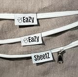 Eazy Sheetz®: Fitted Sheets That Won't Pop Off | Zipper Sheets, Stay-On Sheets, Fitted Zipper Sheets, Zip On Sheet Design (Coffee) Crisp Cotton - Queen Short 60X74X12 (11-13 inch Depth) SHQ12C