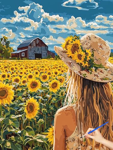 �������G �� Paint by Numbers for Adults ���� �����h��G DIY�y�C���g�o�C�i���o�[ ��l�̂��߂̃N���G�C�e�B�u�Ȏ �i���o�[�y�C���g ���� �u���V/�A�N�����y�C���g�L�b�g �q�� ���S�� ��H?? �z�[�� �I�t�B�X���� �M�t
