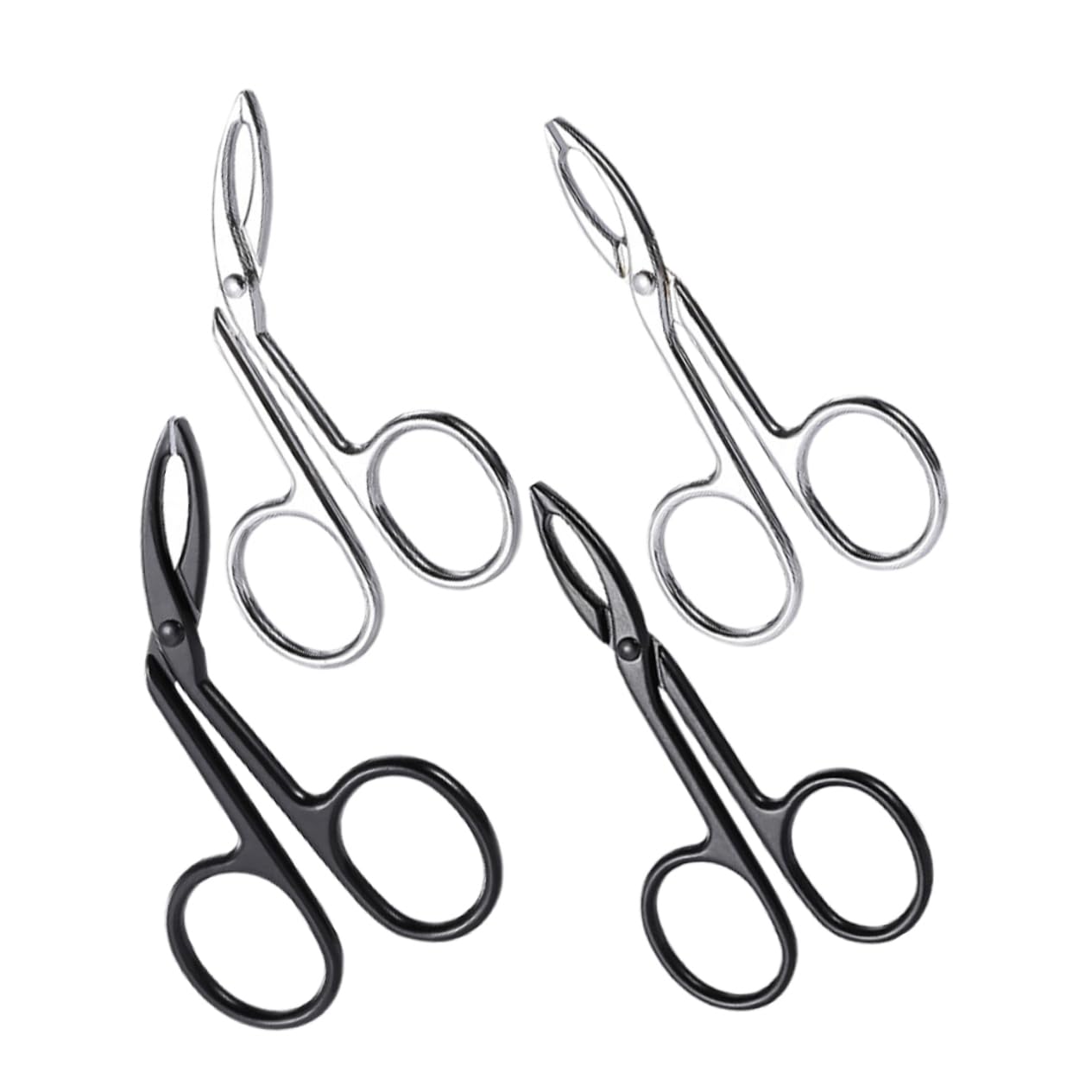 CALLARON 5 Set Pinze Per Sopracciglia Sopracciglio Attrezzo Facciale Pinzette Per Donne Trimmer Per Sopracciglia Da Donna Acciaio Inossidabile 4 Pezzi*5