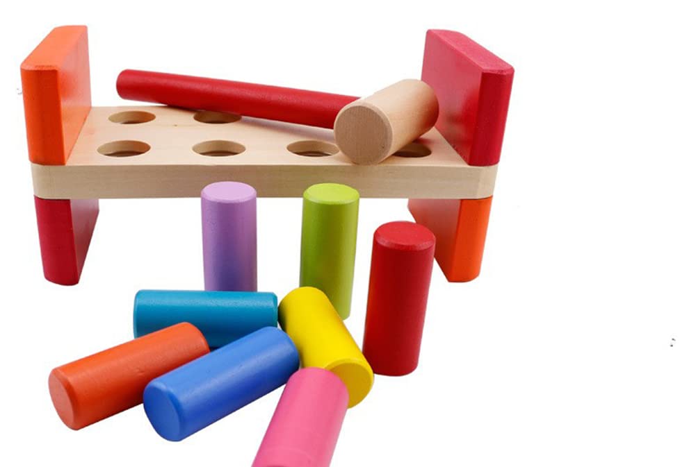 Amazon | ハンマートイ トントン打ってひっくり返す 叩くおもちゃ 木製