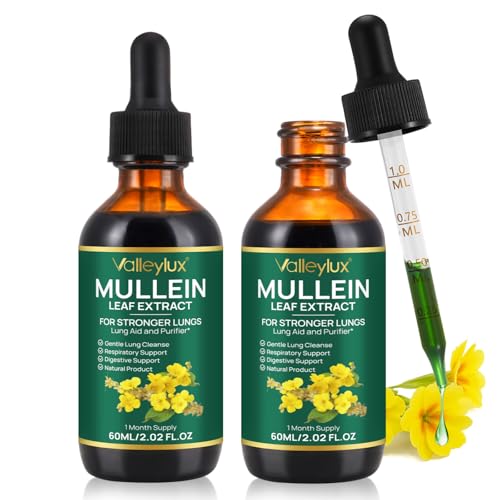 Gouttes de mullein pour poumons à absorption rapide avec chlorophylle purifiante