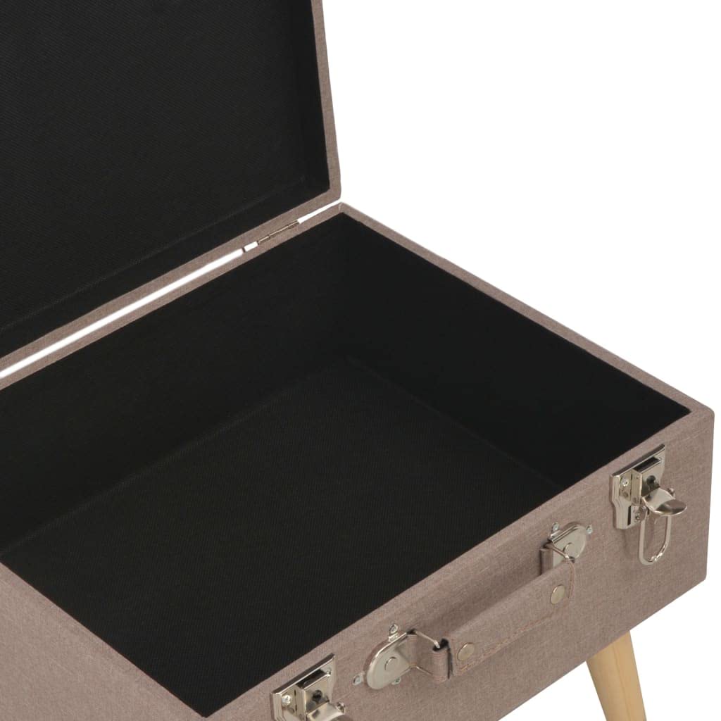 Tabouret De Rangement Tabouret Siège Banc Pouf Coffre De Rangement Pliant Rembourre 76cmx38cmx38cm Gris 96346552