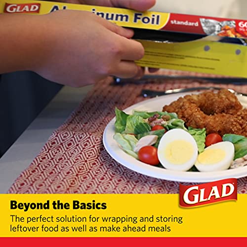 image for Glad Aluminum Foil, 60 Square Feet | Aluminum Foil For Grilling, Roast
