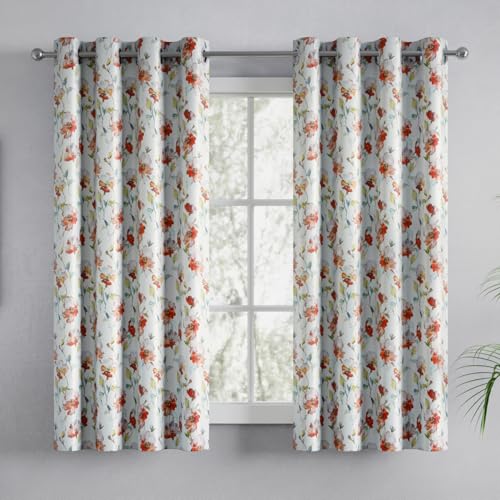 Image of haus & kinder Blackout Window Curtains 5 Feet Long Pack of 2 Window Curtains, 5 Feet Curtains for Window, 100% Room Darkening (Petal Garden, 114x152 CM)
