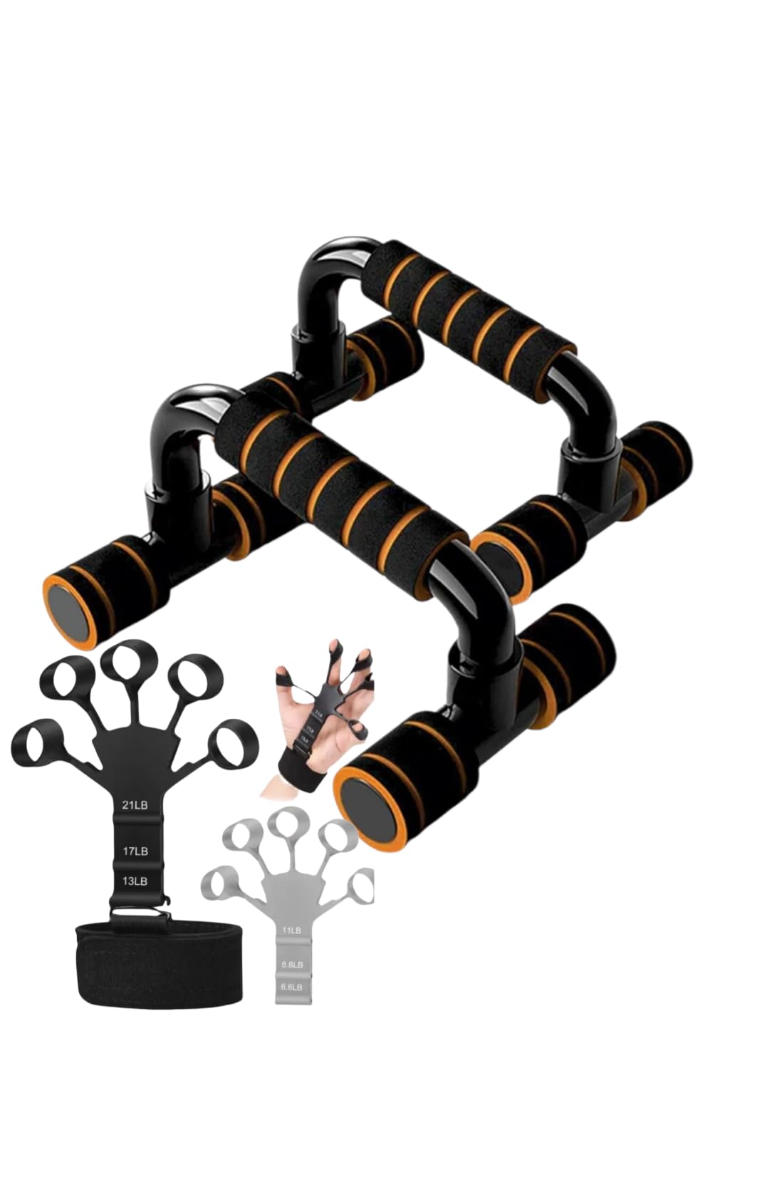 DFF Combo Of Push Up bar Stand With Finger Exerciser For Gym Equipment Gym & Fitness Kit-image-6