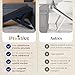 Dog ramp for Couch PRIORPET - Birchwood Foldable Dog ramp for Bed - Landing Platform Seamlessly Connects - Anti-Slip Grip - Pet Ramp for Small Dogs & Medium Dogs up to 170lbs - Navy Blue