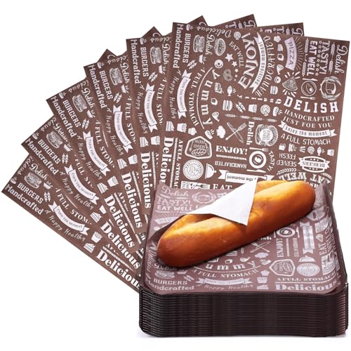 Papier ciré résistant à la graisse pour pique-nique et emballage de sandwichs maison - 2