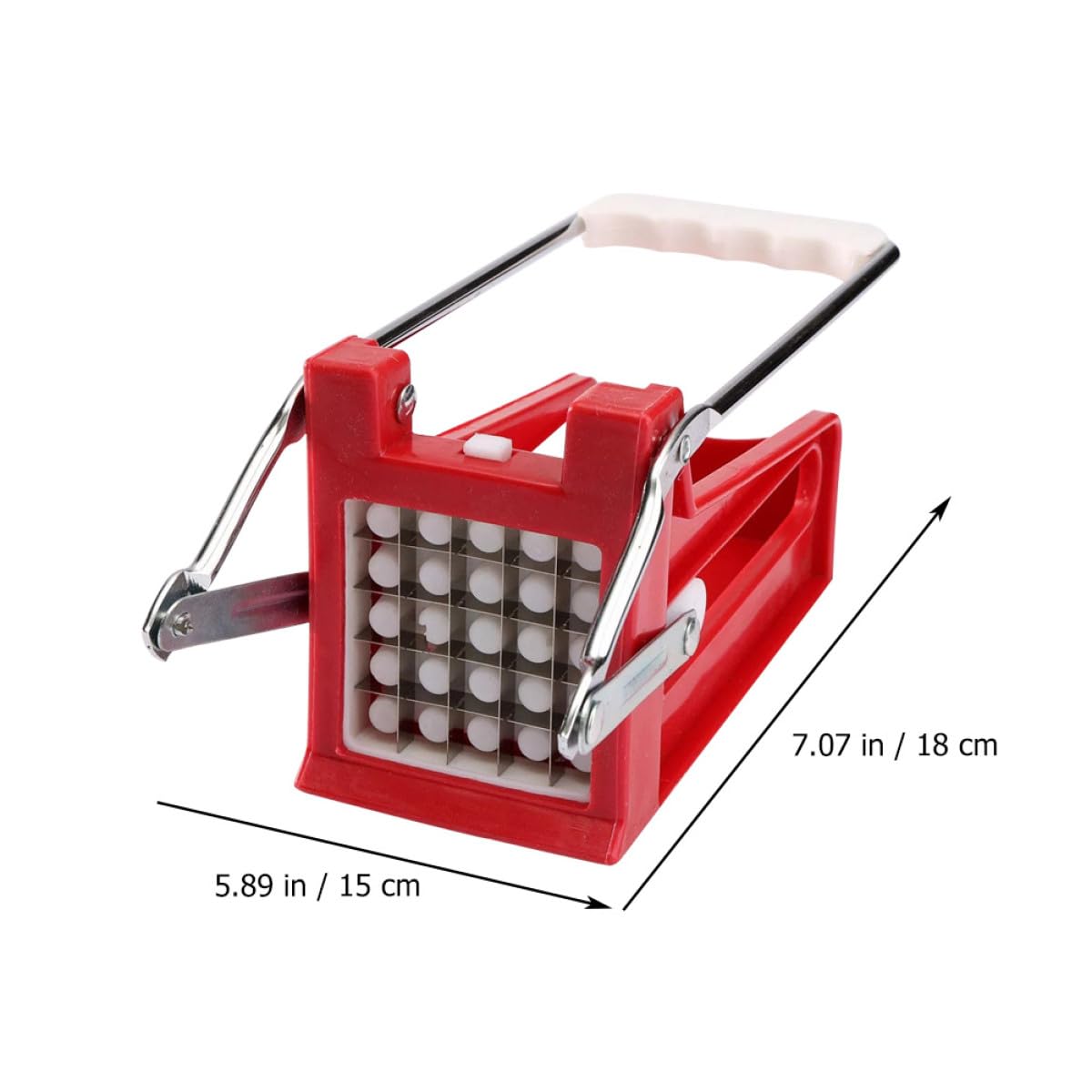 LABRIMP Coupe-Pommes de Terre Outil Pratique Lame Tranchante en Acier Inoxydable Manuel pour Découpe Facile de Légumes pour Recettes Sautées Cuisine