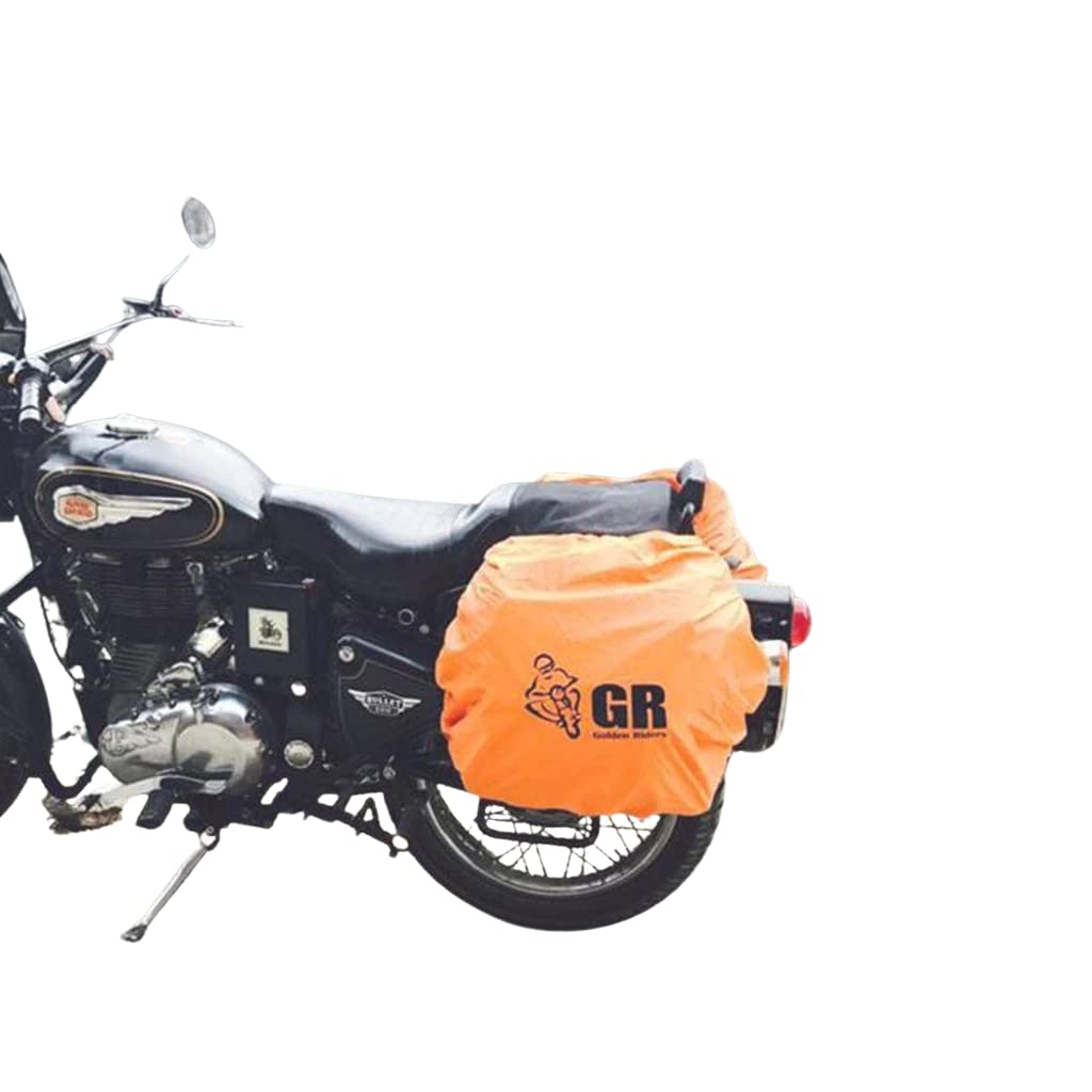 GR GOLDEN RIDERS Synthetic 50 Ltr Rain Cover For Motorcycle Saddle Bag