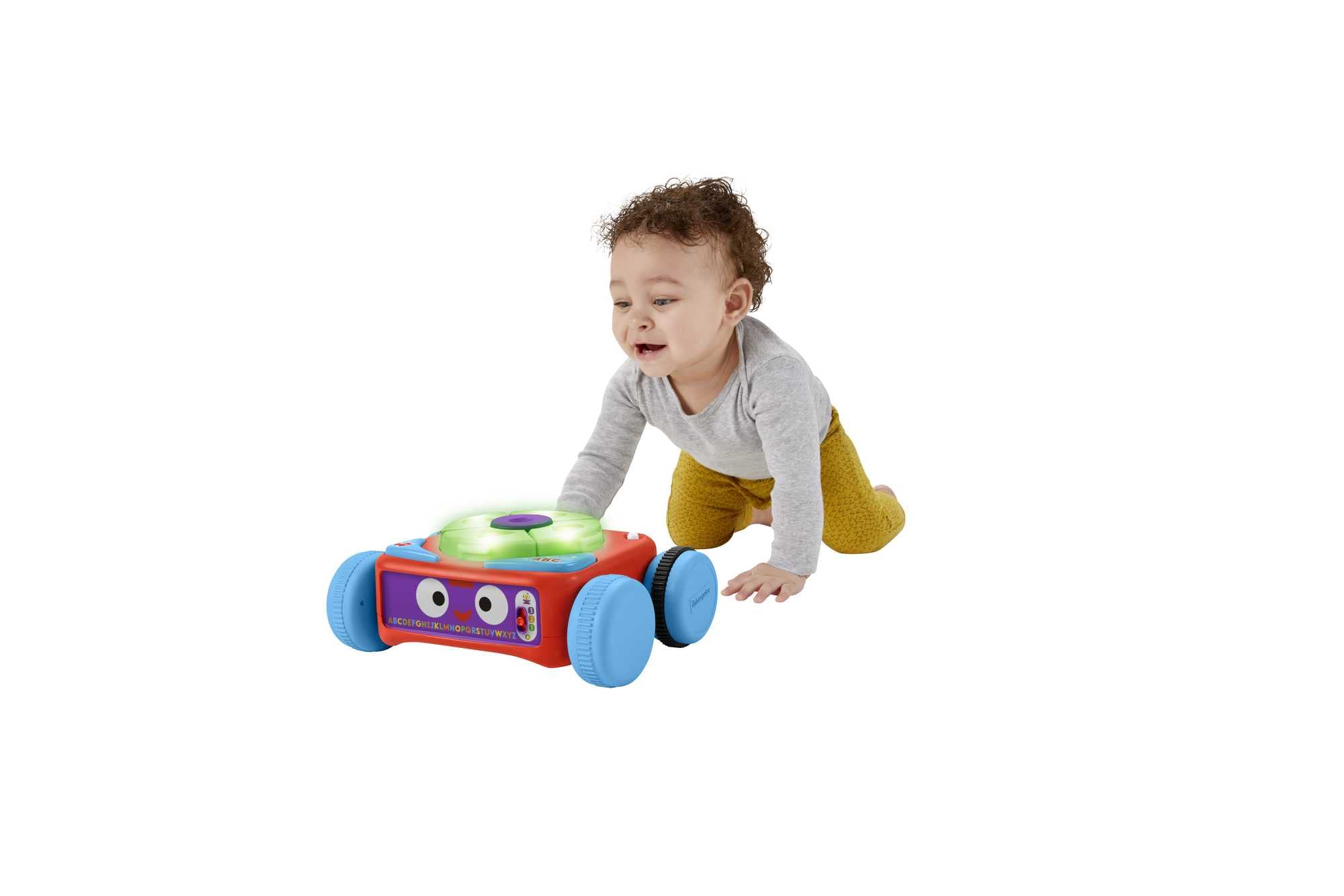 Fisher-Price Tino Robottino 4-in-1, Bambini Giocatolo Educativo con Tecnologia Smart Stages con Oltre 120 Suoni, Giocattolo per Bambini 6+ Mesi HDJ16, Edizione: Francese, HCK38