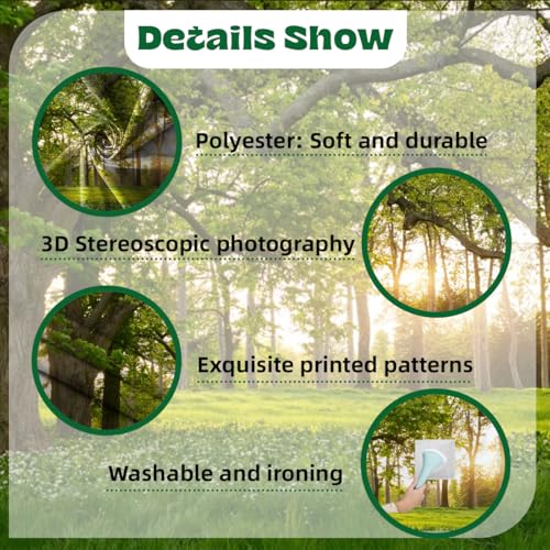 Fondo fotográfico jardín 10x8 pies en poliéster verde miniatura 2