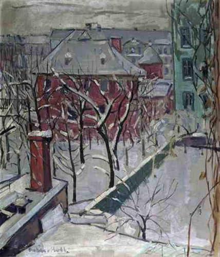 Affiche d'Art SERENDIPITP pour Murs Vides Grand Poster Paysage d'Hiver Graffiti