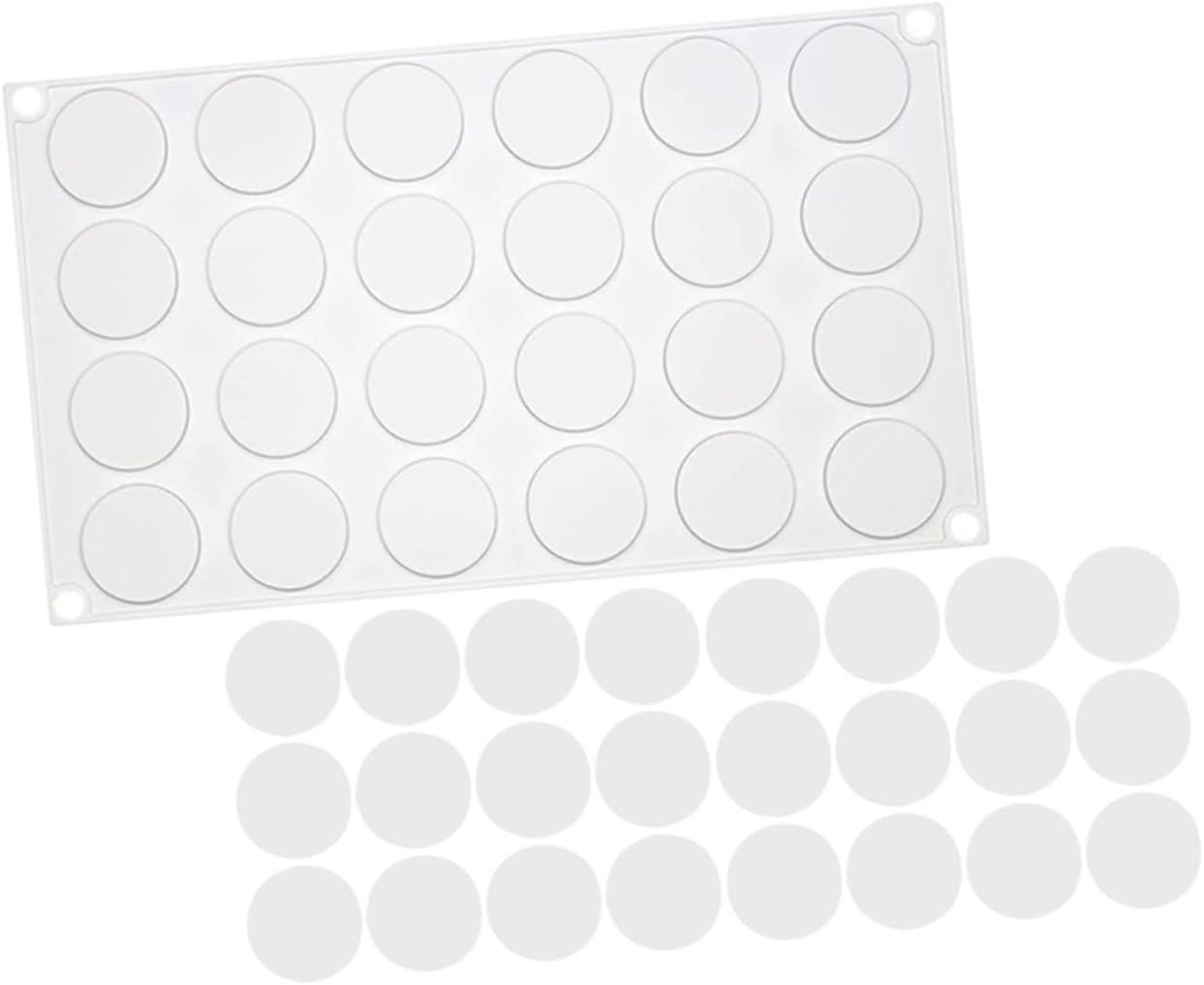 OSALADI Cavity Silicone Wax Sealing Mold Pad for DIY Candle Making Flexible and Easy Demoulding Wax Seal Mat for Invitations and Creative Crafts