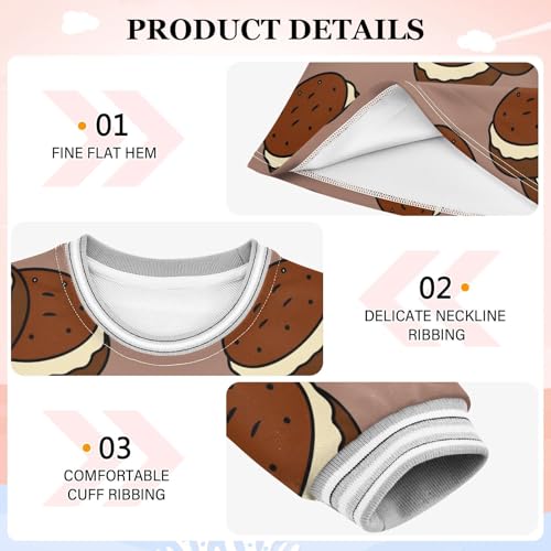 Sugar Cookies Girls Dresses Long Sleeve Sweatshirt Dress for Girls Winter Toddler Casual A Line Dresses Size 2-8T3