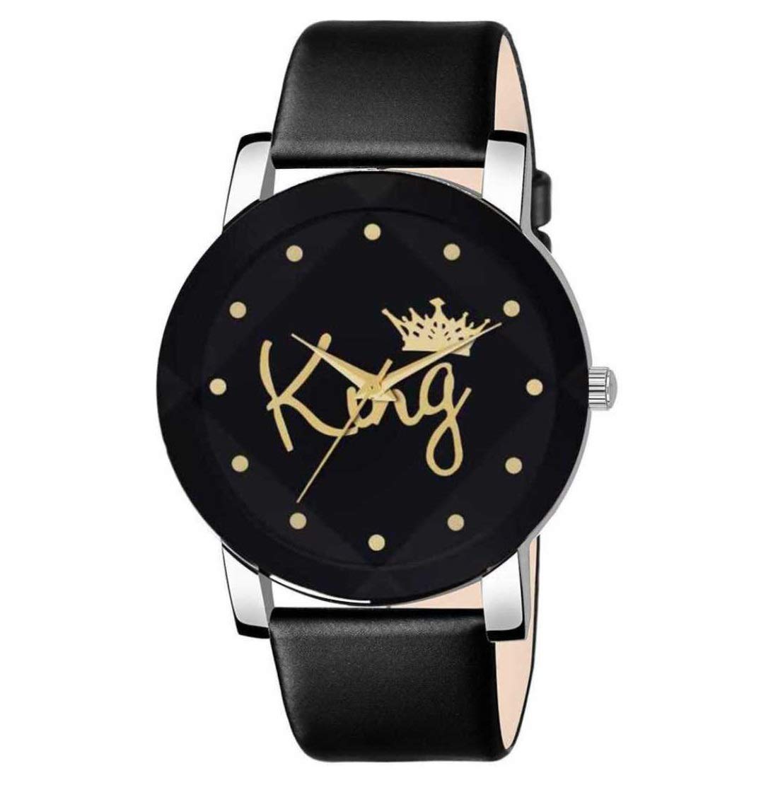 KIARVI GALLERY King dial Black Strap Analog Watch for Men (B083R9N6WV) Amazon Price History, Amazon Price Tracker