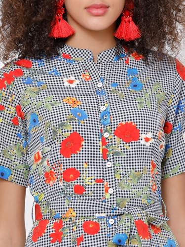 Image of Tokyo Talkies Women's Polyester TTJ6002736 Midi Dress