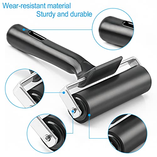 Image of Rubber Roller, Ideal for Anti Skid Tape Construction Tools, Print, Ink and Stamping Tools (4-Inch, Black)