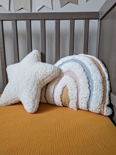 Image of Extra Soft & Thick 4 Layer Muslin Cotton Standard Fitted Crib Sheet (Russet Brown)