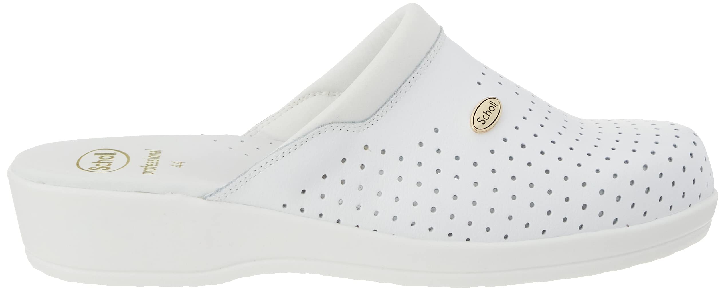 Scholl Clog Backguard, Zoccoli Sanitari Medicali Unisex - Adulto, Bianco, 37 EU