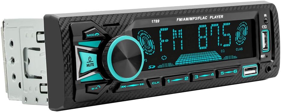Som Automotivo, Bluetooth, MP3, USB, FM, Micro SD, Painel LED 7 Cores, Controle Remoto