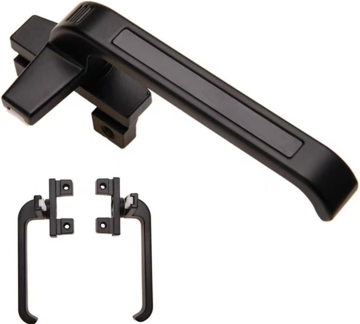 ASZHQUXIUAS Aluminum Alloy Window Locks Handles 2Pcs, Casement Door Handle Security Locking Accessories