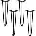 Produktbild 4 Stück Haarnadelbeine Industrial Look Baustahloptik schwarz 406 mm 3 Streben Hairpins Tischfüße Hairpin Legs von SO-TECH®