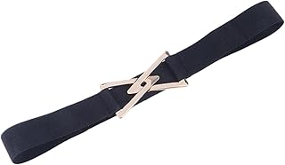 レディース ストレッチ ドレス ベルト - 合わせやすいドレス、ウエストバンド 伸縮性のある女性用ウエスト ベルト |ジーンズ、パンツ、クロップトップ、チュニック、ブラウス、コート、スカート、幅: 1.2インチ/3 Cm、シンプルスタイル、Aに適しています