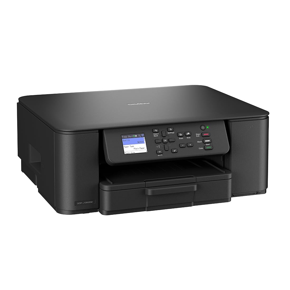 Brother DCPJ1310DW| Multifunzione inkjet a colori |16 ipm |Duplex in stampa |Display da 4.5 cm |Cassetto da 150 fogli |WiFi e USB |Print e Scan mobile da app |Cartucce inbox da 200 pag