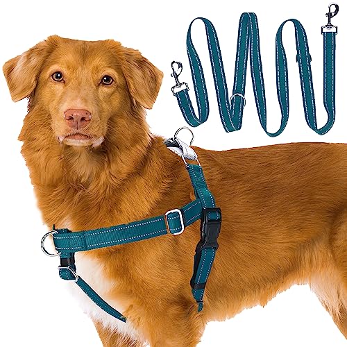 Pettorina Tattica Per Cani Taglia Media E Grande – Riflettente, Regolabile, Con Maniglia, Verde XL