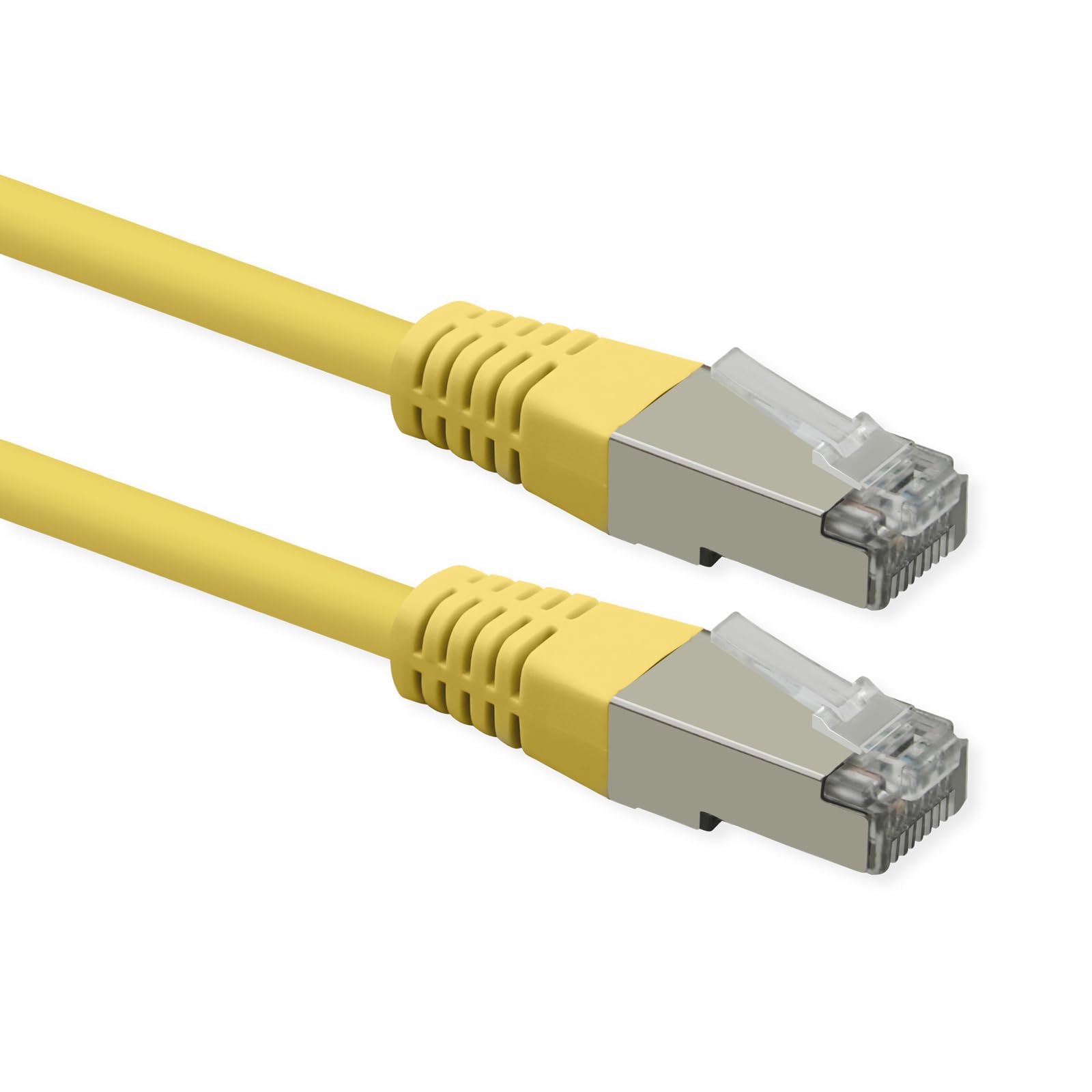 Roline Cable de conexión Cat.6 (Clase E), PoE, S/FTP (PiMF), Amarillo, 20 m
