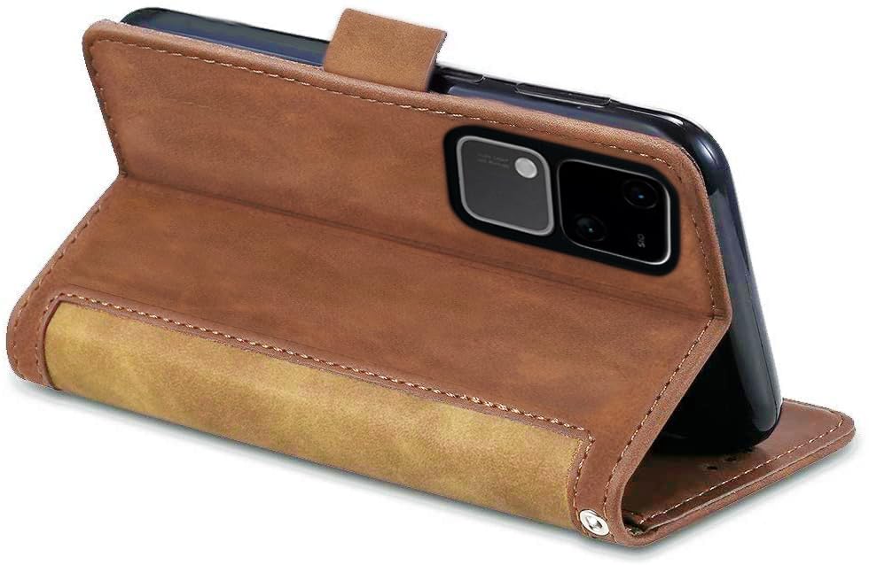 Image of Excelsior Flip Cover for Vivo V30 | Premium PU Leather | 360 Degree Protection (Coffee)