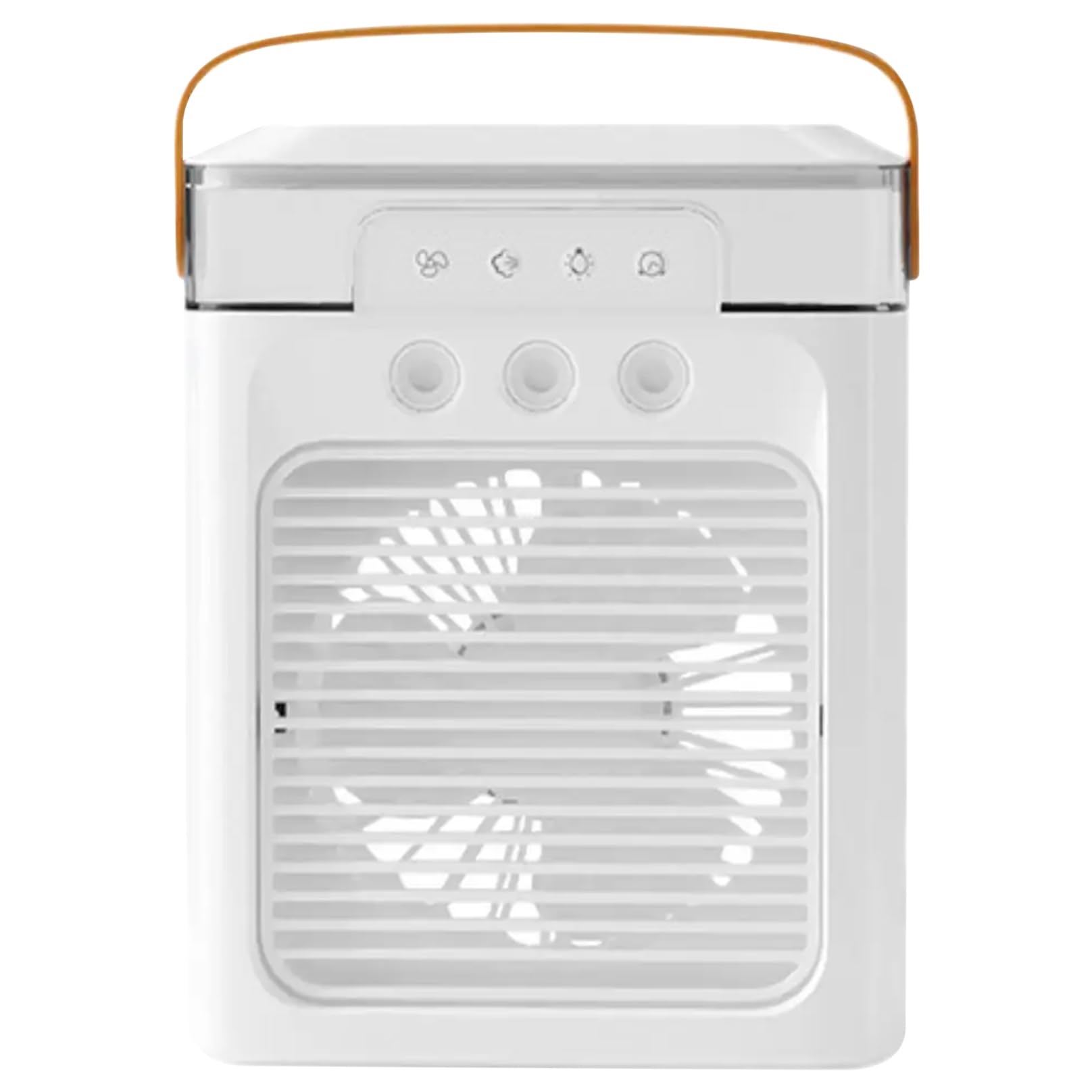 Awnsimfreien White Portable Air Conditioners, 400Ml 3 In 1 Evaporative Air Cooler With 3 Cool Mist & Speeds, Timer 7 Color Led, Personal Conditioner Fan With Handle For Room Office, Conditioners