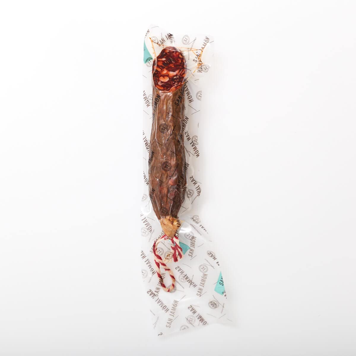 SAN JAMÓN. Chorizo Cular 100% Ibérique de Fabrication Artisanale. Saucisse Séchée et Emballée sous Vide. Morceau Entier de Chorizo Ibérique de Bellota de 600 gr.