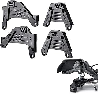 4pcs RC Shock Towers Mount Front & Rear Shock Hoops Adjustable for 1/10 Axial SCX10 III AXI03007 RC Crawler Car