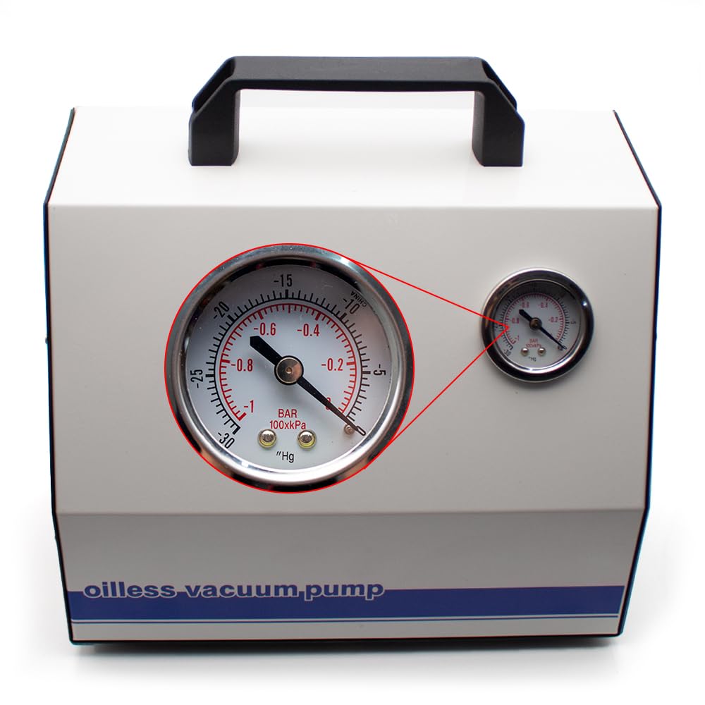 Toplionace 220V ölfreie Membran Vakuumpumpe Mini Vakuumfiltergerät Laborfilterpumpe 80W -0,08 Mpa 15L/min SPR-15